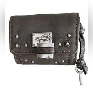 Chloe Paddington Bifold Wallet Lock and Key Coin Pouch EUC